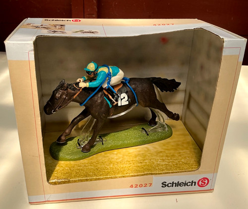 Rare schleich horse jockey - rare, &