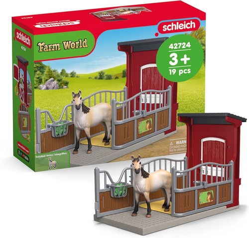 Schleich pony box with - box, mustang