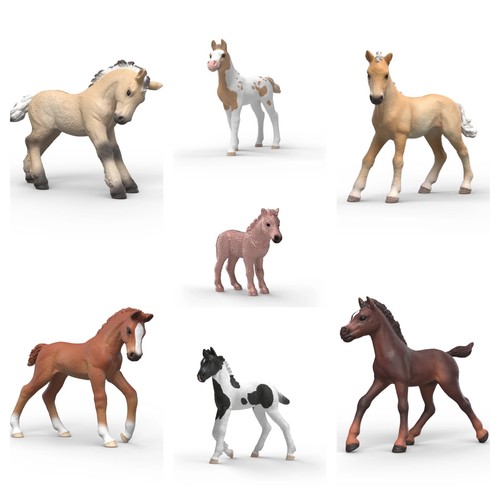 Schleich collectible foals - foals,